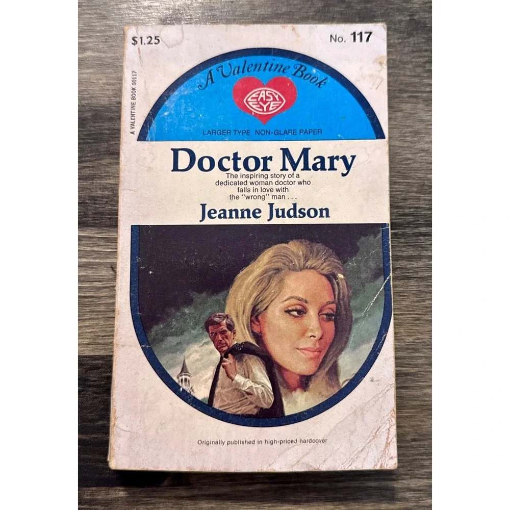 Valentine Books Doctor Mary Jeanne Judson No 117 Fair Large Print Romance Book